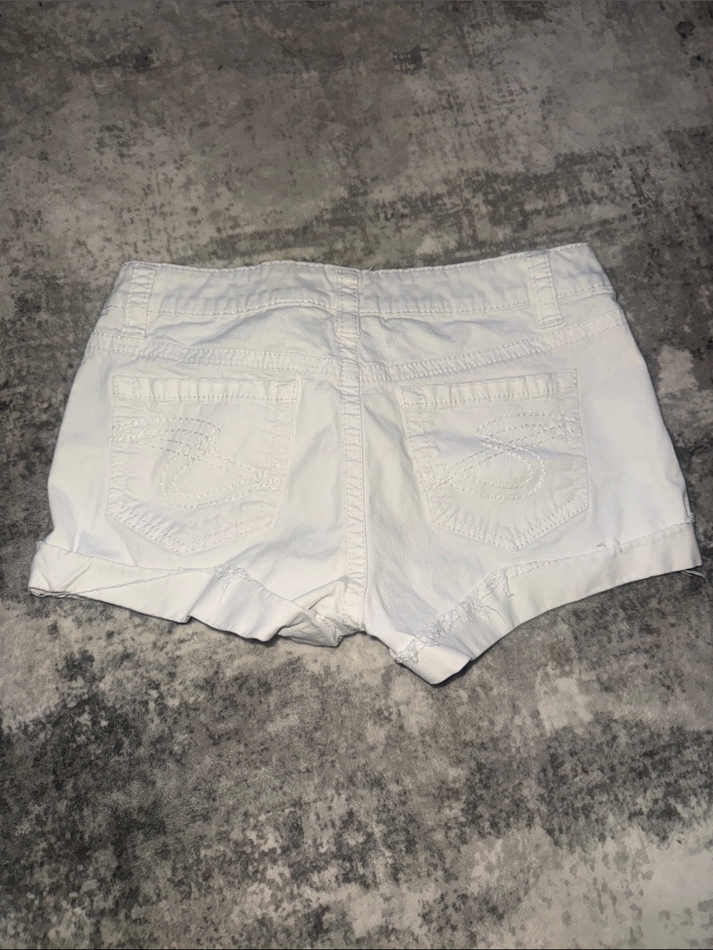 Silver Jeans White Denim Cutoff Shorts - Picture 2 of 2